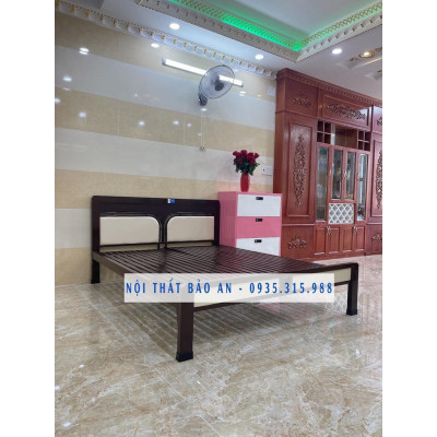Giường sắt giường ngủ thiết kế 1M2X2M