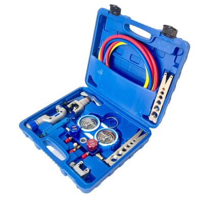 Bộ Dụng Cụ Lắp Đặt & Bảo Trì Điều Hòa CT-8A – Kèm Đồng Hồ & Bộ Lã Ống Đồng (R22/R134a/R410A/R32)