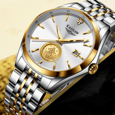 Đồng hồ nam chính hãng KASSAW K999-1 (Mạ vàng 24k)