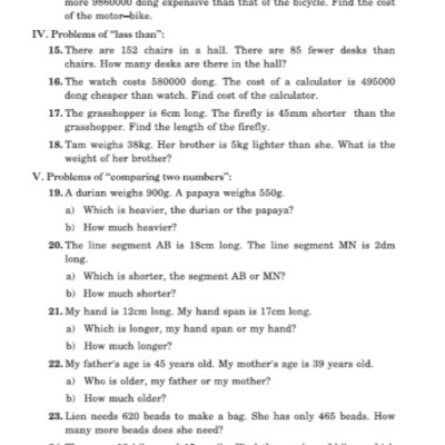 Sách - Toán Đố Lớp 5 - Word Problems Primary Maths 5 (HA)