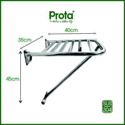 [CHÍNH HÃNG] Ghế gắn tường gấp gọn chống trượt inox 304 Prota - Bảo hành 36 tháng