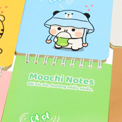Sổ Lò Xo Moochi Notes B7 - Kẻ Ngang - 120 Trang 80gsm - The Sun 01
