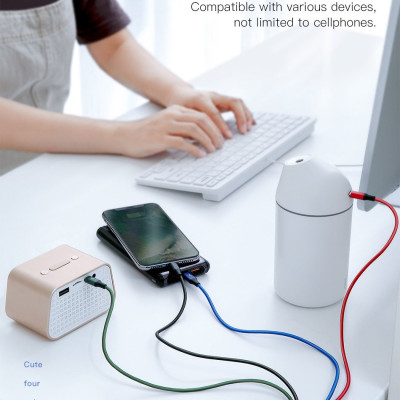 Cáp sạc đa năng 4in1 Baseus Rapid Series CA1T4 3.5A 1.2M USB to 2 L+T+M- hàng chính hãng