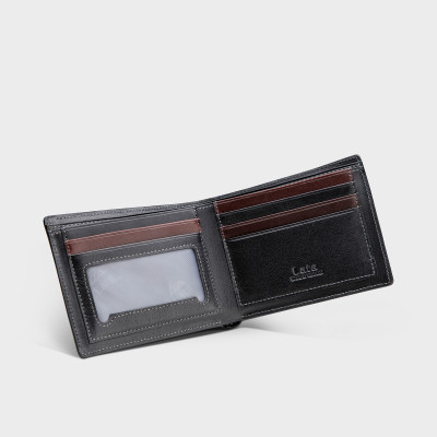 Ví nam da bò Lata ( Thời trang nam - Ví da thật LVN82 )