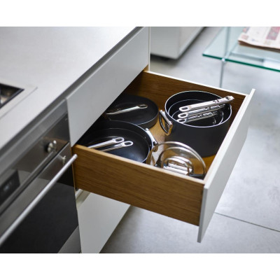 Quánh chống dính kèm nắp Ceramic Joseph Joseph Space 19cm/3qt - 010503, có thể gấp gọn tiện lợi, chống dính an toàn