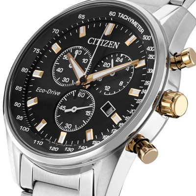 Đồng Hồ Nam Citizen Dây Thép Không Gỉ AT2396-86E - Mặt Đen