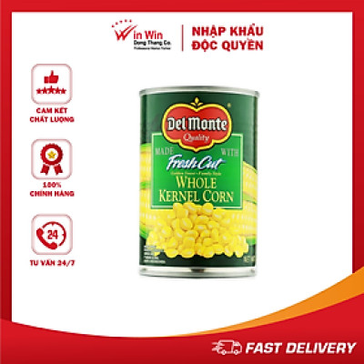 Bắp Hạt Đóng Hộp Del Monte 420g - Thương Hiệu Mỹ, SX Thái Lan | Del Monte Whole Kernel Corn 420g