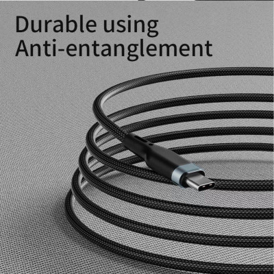 Cáp Dữ Liệu WiWu Platinum Cable PT02 USB - Type-C Dây Lõi Đồng Dày Dặn, Chống Nhiễu Hiệu Quả - Hàng Chính Hãng