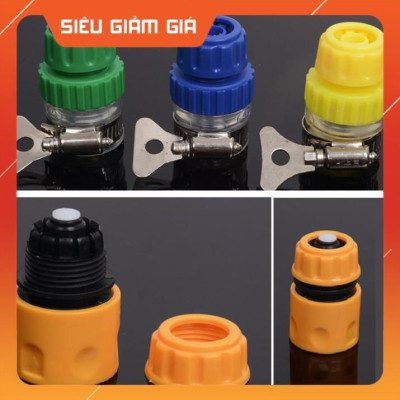 Bộ dây và vòi xịt rửa xe tưới cây tăng áp,vòi xịt rửa,vòi tưới cây 810-2576-1 (dây xám- cút nối đen)