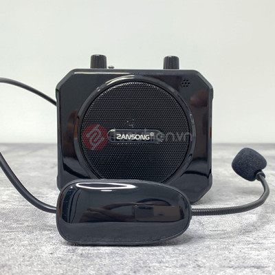 Loa trợ giảng Zansong M80 - Máy trợ giảng kèm micro cài tai không dây - Kết nối Bluetooth 4.2, AUX, USB, SD card, FM - Công suất 10W, điều chỉnh được echo - Pin sạc dung lượng lớn thời gian dùng lên đến 6h - Âm thanh rõ ràng, sắc nét - Hàng nhập khẩu