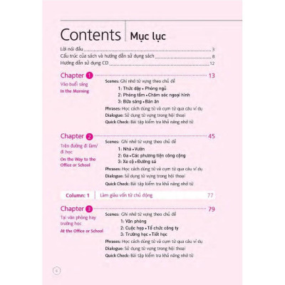 Sách - Sổ Tay Từ Vựng Tiếng Anh - Từ Lúc Thức Giấc Đến Khi Đi Ngủ (Bao Gồm Sách Và 1 Đĩa MP3) - Nhân Trí Việt