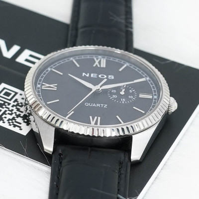 Đồng Hồ Nam Dây Da Neos N-40703M 4 Kim Sapphire Bảo Hành Chính Hãng 5 Năm