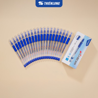 Combo 5/10/20 Bút Gel Thiên Long GEL-08 ngòi 0.5mm mực xanh đỏ đen tìm có nắp đậy, đệm cầm tay phù hợp cho học sinh