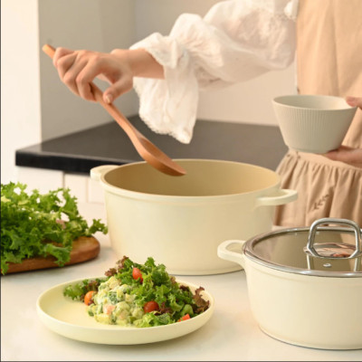 Nồi Phủ Gốm Xtrema Chống Dính Haatz Size 24cm, Dùng mọi loại bếp, An toàn, Hàng Chính Hãng Bảo Hành 24 tháng