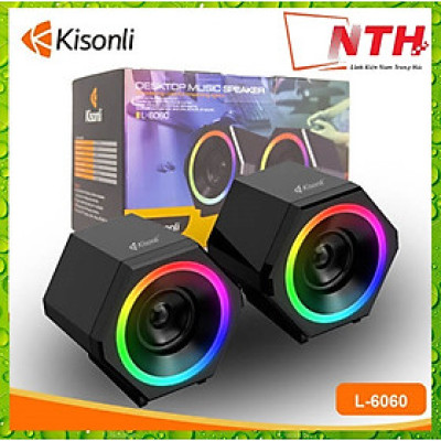 Loa 2.0 kisonli L-6060 LED - Hàng Chính Hãng 