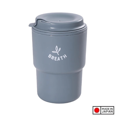 Cốc giữ nhiệt có nắp xoay Breath 320ml - Hàng Nội Địa Nhật Bản