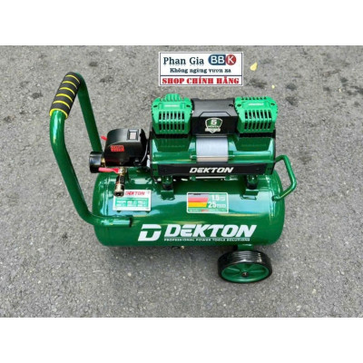 Máy Nén Khí Dekton 25 Lít DK-AC2825 1.5HP/1100W/ không Dầu / Bình 25L - Lưu Lượng 125L/Phút