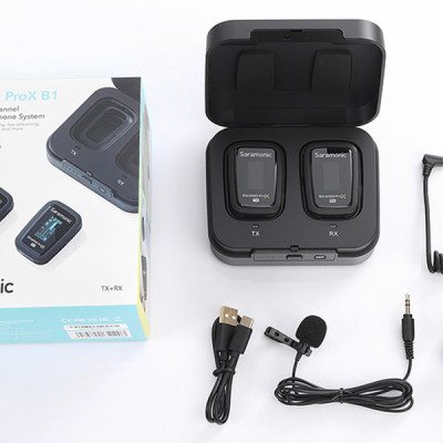 Micro Thu Âm Không Dây Saramonic Blink500 ProX B1 - Công Nghệ 2.4GHz - Độ Trễ 8ms -  Hàng Chính Hãng