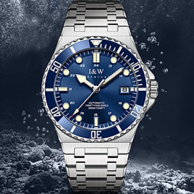 Đồng Hồ Nam I&W Carnival 726G1 Chính Hãng Full Box Chống Nước Kính Chống Xước Dây Thép Cao Cấp BH 60T (Máy Cơ Tự Động)