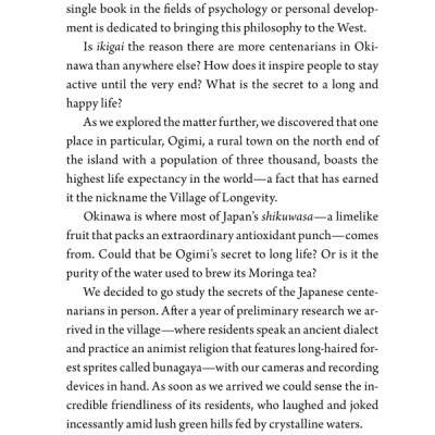 Ikigai : The Japanese Secret To A Long And Happy Life