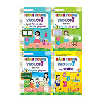 Sách - Combo 4 cuốn hành trang vào lớp 1 tập viết