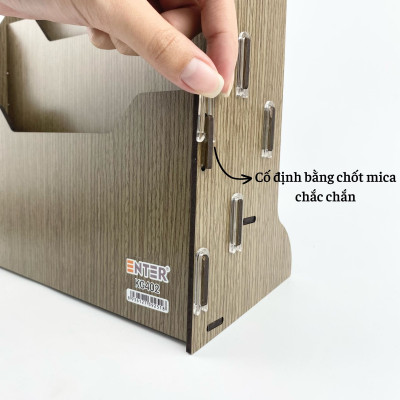 Kệ gỗ 2 ngăn Enter KG402 A4 lắp ráp