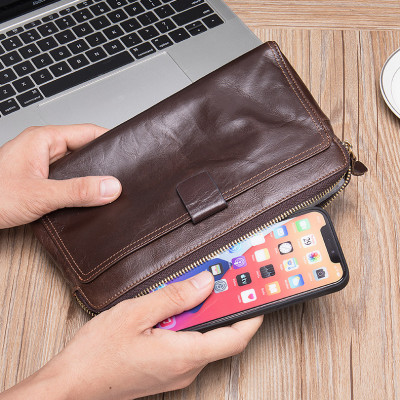 Ví cầm tay nam DA BÒ THẬT  - BEE GEE VNA9028