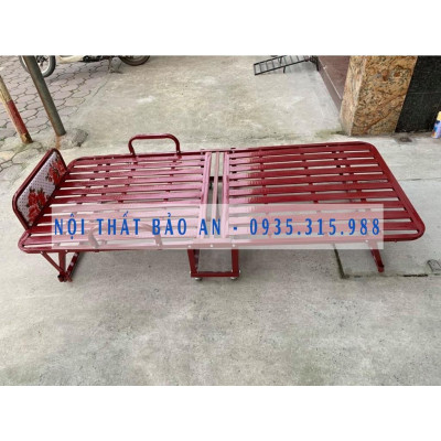Giường sắt xếp di dộng 1m2 x 2m