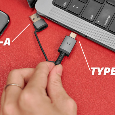 Cáp Sạc Nhanh Wi WU Legend 3in2 100W Wi-C050 - Hàng chính hãng