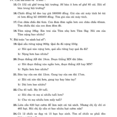 Sách - Toán Đố Lớp 5 - Word Problems Primary Maths 5 (HA)