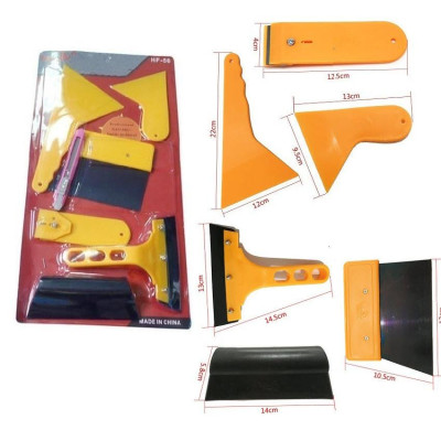 Bộ dụng cụ dán phim cách nhiệt, dán decal ô tô 7 món - dụng cụ cạo, tháo decal, phim cách nhiệt