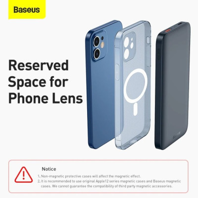 Pin dự phòng Baseus Magnetic Wireless Fast Charging Power bank 10000mAh 20W PPCXW- hàng chính hãng