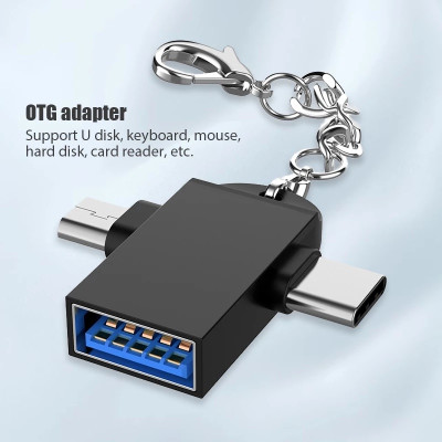 Đầu Chuyển Đổi OTG Cổng Type-C Sang USB 3.0 - Chất Liệu Vỏ Kim Loại Cáp OTG USB Type C to USB 3.0 Đầu Chuyển Đổi USB OTG Type C Tốc Độ Cao Tương Thích Với Điện Thoại Máy Tính Type C Micro Usb sang Usb 3.0 cao cấp tiện dụng Hàng Nhập Khẩu
