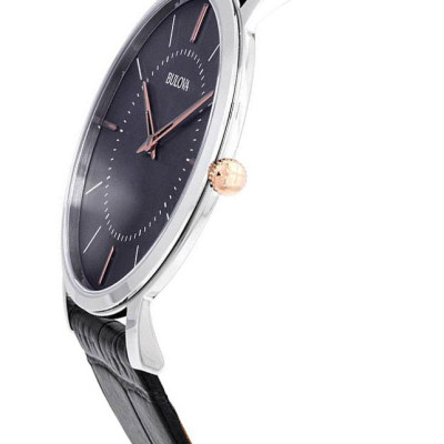 Đồng Hồ Nam Bulova Dây Da 98A167 - Mặt Đen