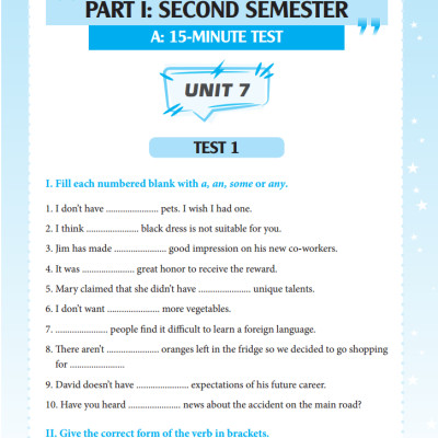 Bộ Đề Kiểm Tra Tiếng Anh Lớp 9 - Tập 2 - Có Đáp Án (Tái Bản Lần 1)