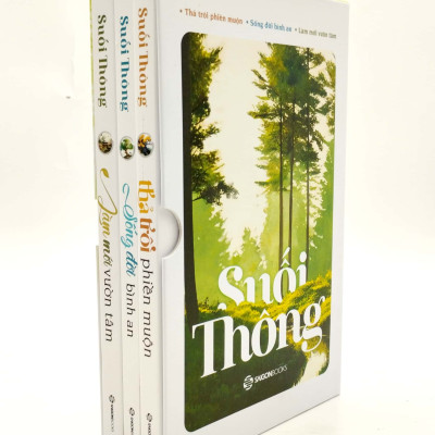 Bộ 3 quyển Suối Thông (Thả trôi phiền muộn + Sống đời bình an + Làm mới vườn tâm)