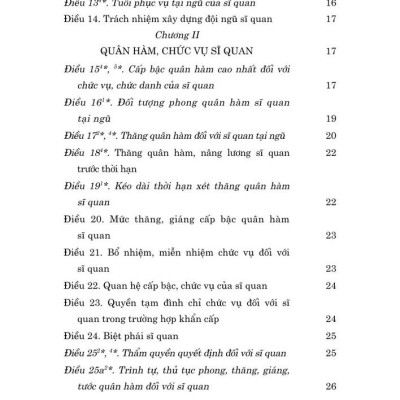 Luật Sĩ quan quân đội nhân dân Việt Nam năm 1999 (sửa  đổi, bổ sung năm 2008, 2014, 2019, 2024)