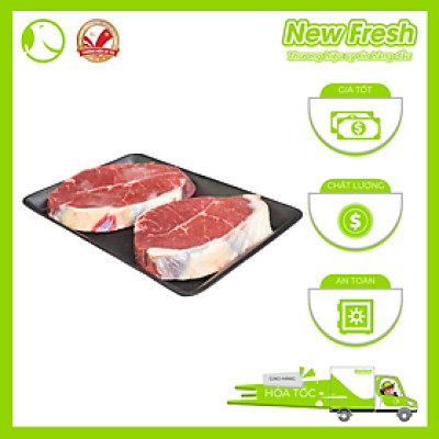 [GIAO NHANH HCM] Lõi Vai Bò Úc Cắt Lát Nướng Steak - Khay 500Gr
