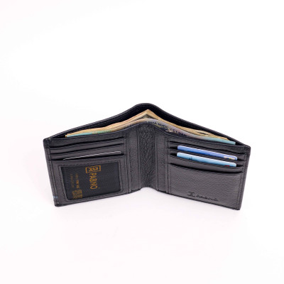 Ví Da Nam PABNO VF48 Dáng Đứng In Logo Nổi