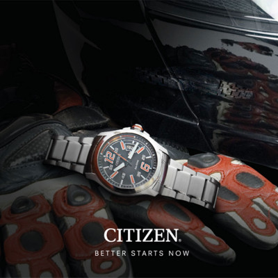Đồng Hồ Nam Citizen Dây Thép Không Gỉ AW1350-59E - Mặt Đen