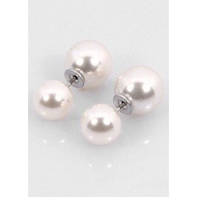 Bông Tai Hạt Châu Trắng