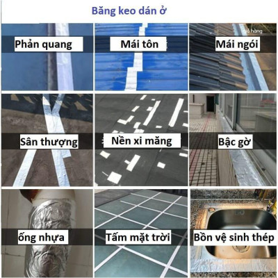 (Dài 10m, Rộng 5cm) Băng Keo, Keo Dán Chống Thấm, Chống Dột Taiko Nhật Bản Băng Keo Chống Thấm Dột,Vá Chám Vết Nứt Trần Sàn Nhà Taikomi Japan Băng keo chống thấm TAIKO Nhật Bản chắc chắn, chống thấm dột, dán tường, dán mái tôn, máng xối, lô gia