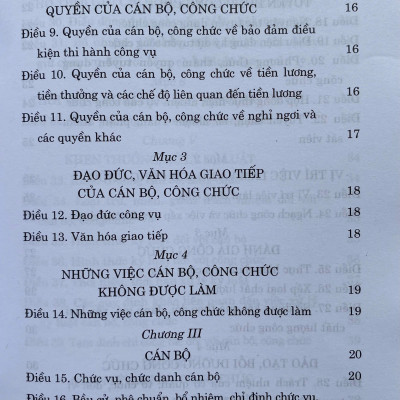  Luật Cán Bộ, Công Chức Năm 2025