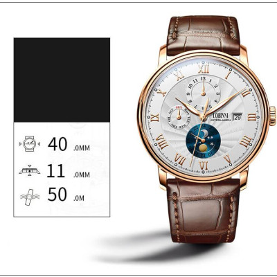 Đồng hồ nam chính hãng Lobinni No.1023LT-7