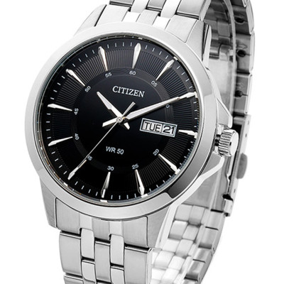 Đồng Hồ Nam Citizen Dây Thép Không Gỉ BF2011-51E - Mặt Đen