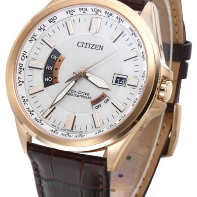 Đồng Hồ Nam Citizen Dây Da CB0018-01A - Mặt Trắng (Sapphire)