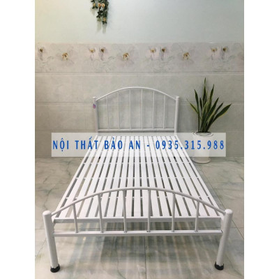 Giường sắt 1mx2m mỹ nghệ cao cấp 1 người nằm
