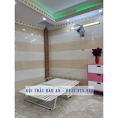 Giường sắt xếp di dộng 1m2 x 2m