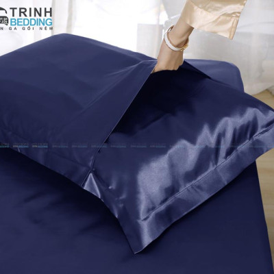 Áo Gối  Vỏ Gối Nằm Phi Lụa Cao Cấp Mềm Mịn Mát Giảm Rụng Tóc Trinhbedding
