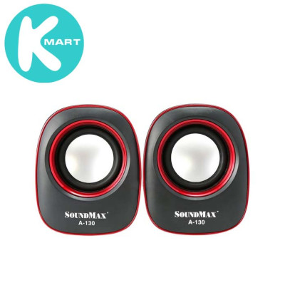 Loa SOUNDMAX A130 (2.0) 6W màu Xanh / Đỏ (model A-130)- Hàng Chính Hãng